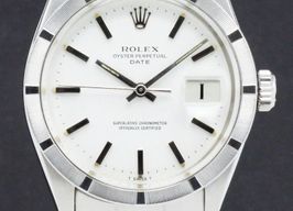 Rolex Oyster Perpetual Date 1501 (1971) - Wit wijzerplaat 34mm Staal