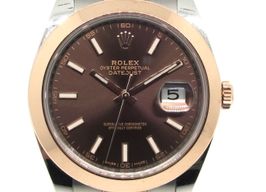 Rolex Datejust 41 126301 (2016) - Brown dial 41 mm Gold/Steel case