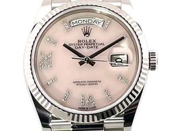 Rolex Day-Date 36 128239 (2019) - Pink dial 36 mm White Gold case