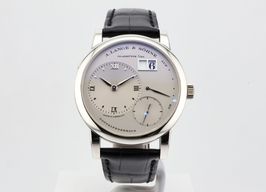 A. Lange & Söhne Lange 1 101.025 (Onbekend (willekeurig serienummer)) - Grijs wijzerplaat 38mm Platina