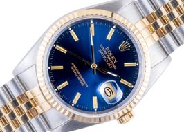 Rolex Datejust 36 16233 (1988) - Blue dial 36 mm Gold/Steel case