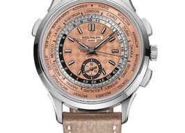 Patek Philippe World Time Chronograph 5935A-001 (2023) - Pink dial 41 mm Steel case