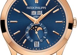 Patek Philippe Annual Calendar 5396R-014 (2020) - Blue dial 38 mm Rose Gold case