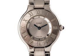 Cartier 21 Must de Cartier W10109T2 (Unknown (random serial)) - Silver dial 28 mm Steel case
