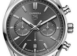 TAG Heuer Carrera Heuer-02T CBN2012.FC6483 (2026) - Grijs wijzerplaat 42mm Staal