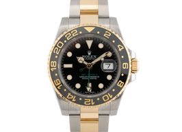 Rolex GMT-Master II 116713LN (2006) - Black dial 40 mm Gold/Steel case