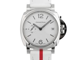 Panerai Luminor Due Luna PAM01306 (2022) - Wit wijzerplaat 38mm Staal