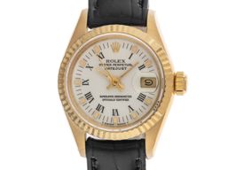 Rolex Lady-Datejust 69178 (1990) - White dial 26 mm Yellow Gold case