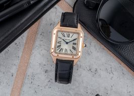Cartier Santos Dumont WGSA0022 (Unknown (random serial)) - Silver dial 38 mm Rose Gold case