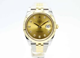 Rolex Datejust 41 126333 (2023) - Champagne wijzerplaat 41mm Goud/Staal