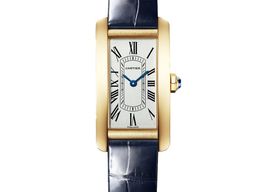 Cartier Tank Américaine WGTA0299 (2025) - Silver dial 35 mm Yellow Gold case