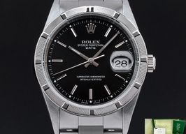 Rolex Oyster Perpetual Date 15210 (2006) - Black dial 34 mm Steel case