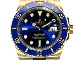 Rolex Submariner Date 116618LB (2019) - Blue dial 40 mm Yellow Gold case