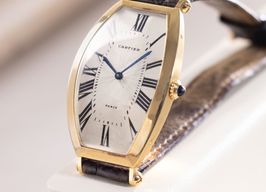 Cartier Vintage Unknown (Unknown (random serial)) - Silver dial 26 mm Yellow Gold case
