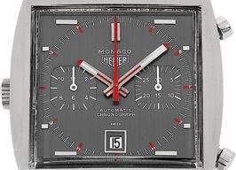 TAG Heuer Monaco 1133G (1969) - Grey dial 39 mm Steel case