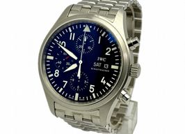 IWC Pilot Chronograph IW371701 (2006) - Black dial 42 mm Steel case