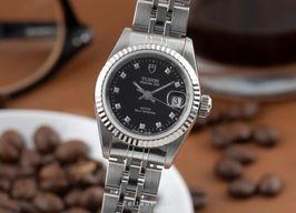 Tudor Prince Date 92414 (Onbekend (willekeurig serienummer)) - Zwart wijzerplaat 25mm Staal