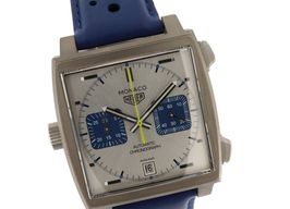 TAG Heuer Monaco CAW218C.FC6548 (2023) - Grijs wijzerplaat 39mm Titanium