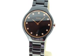 Rado True Thinline R27742722 (2018) - Zwart wijzerplaat 30mm Keramiek