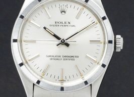 Rolex Oyster Perpetual 1007 (1981) - Zilver wijzerplaat 34mm Staal