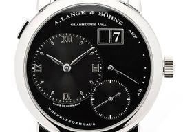 A. Lange & Söhne Lange 1 101.035 (Unknown (random serial)) - Black dial 39 mm Platinum case