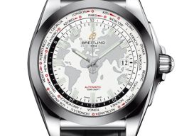 Breitling Galactic Unitime WB3510U0/A777/743P (2023) - White dial 44 mm Steel case