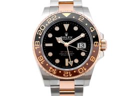 Rolex GMT-Master II 126711CHNR (2019) - Zwart wijzerplaat 40mm Goud/Staal