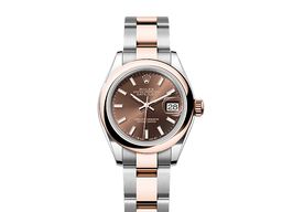 Rolex Lady-Datejust 279161 (2025) - Bruin wijzerplaat 28mm Staal