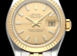 Rolex Lady-Datejust 179173 (2005) - Champagne dial 26 mm Gold/Steel case