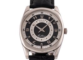 Rolex Cellini Danaos 4243 (2001) - Black dial 38 mm White Gold case