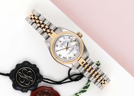 Rolex Lady-Datejust 69173 (1999) - Pearl dial 26 mm Gold/Steel case