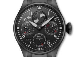 IWC Big Pilot Top Gun IW503604 (2024) - Zwart wijzerplaat 46mm Titanium