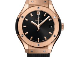 Hublot Classic Fusion Quartz 581.OX.1480.RX (2025) - Black dial 33 mm Rose Gold case