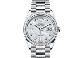Rolex Day-Date 36 128396TBR (2025) - Wit wijzerplaat 36mm Platina