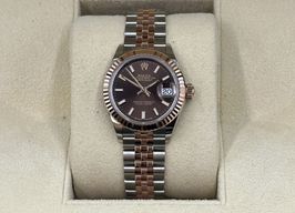 Rolex Lady-Datejust 279171 (2024) - Bruin wijzerplaat 28mm Staal