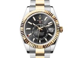 Rolex Sky-Dweller 336933 (2020) - Zwart wijzerplaat 42mm Goud/Staal