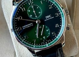 IWC Portuguese Chronograph IW371615 (2021) - Green dial 41 mm Steel case