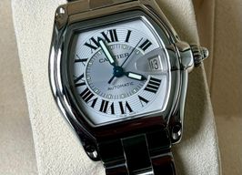 Cartier Roadster W62000V3 (2010) - Silver dial 38 mm Steel case