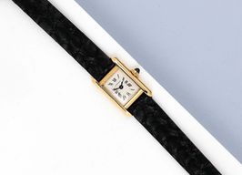 Cartier Tank 828001 (2003) - White dial 16 mm Yellow Gold case
