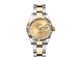 Rolex Lady-Datejust 279173-0010 (2024) - Champagne dial 28 mm Gold/Steel case
