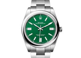 Rolex Oyster Perpetual 41 124300 (2022) - Zilver wijzerplaat 41mm Staal