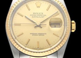 Rolex Datejust 36 16233 (1990) - Champagne dial 36 mm Gold/Steel case