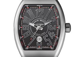 Franck Muller Vanguard V 45 SC DT BLK PXL AC NR BR AC (2020) - Black dial 45 mm Titanium case