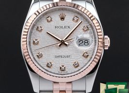 Rolex Datejust 36 116231 (2014) - Zilver wijzerplaat 36mm Goud/Staal