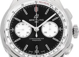 Breitling Premier AB0118371B1A1 (2023) - Zwart wijzerplaat 42mm Staal