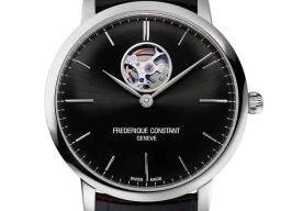 Frederique Constant Slimline Heart Beat Automatic FC-312B4S6 (2024) - Zwart wijzerplaat 40mm Staal