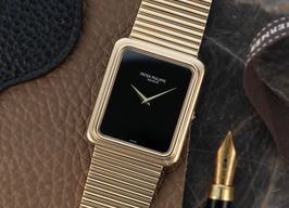 Patek Philippe Golden Ellipse 5738/1R-001 (1977) - Zwart wijzerplaat 35mm Roségoud