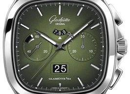 Glashütte Original Seventies Chronograph Panorama Date 1-37-02-09-02-63 (2026) - Green dial 40 mm Steel case