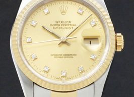 Rolex Datejust 36 16233 (1994) - Goud wijzerplaat 36mm Goud/Staal