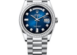 Rolex Day-Date 36 128396TBR (2025) - Blauw wijzerplaat 36mm Platina